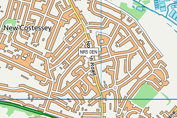 NR5 0EN map - OS VectorMap District (Ordnance Survey)
