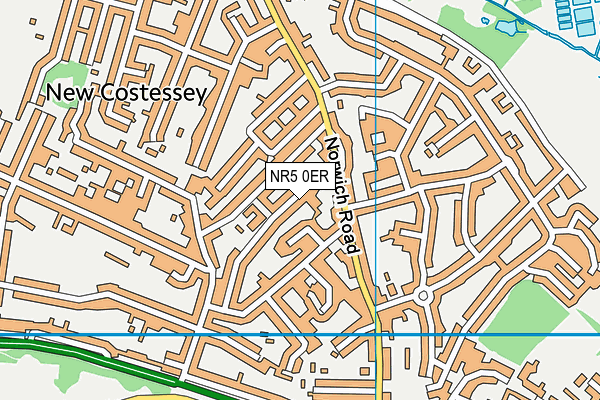 NR5 0ER map - OS VectorMap District (Ordnance Survey)