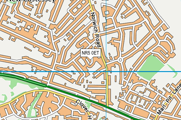 NR5 0ET map - OS VectorMap District (Ordnance Survey)