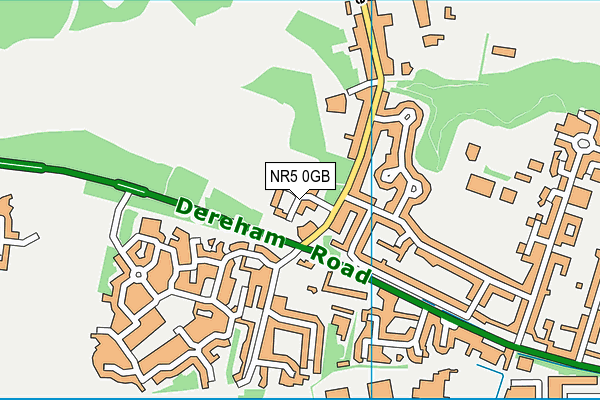 NR5 0GB map - OS VectorMap District (Ordnance Survey)