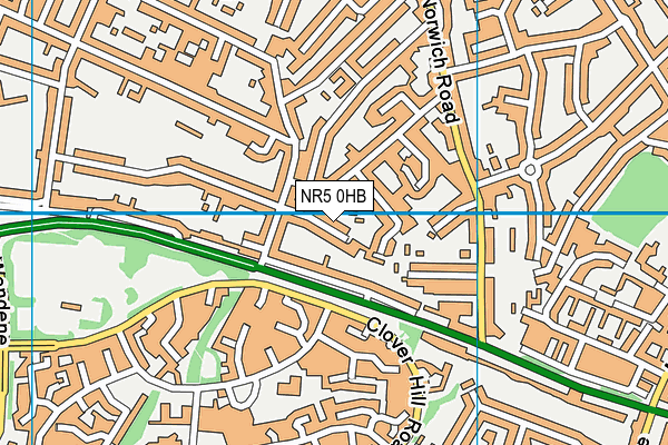 NR5 0HB map - OS VectorMap District (Ordnance Survey)