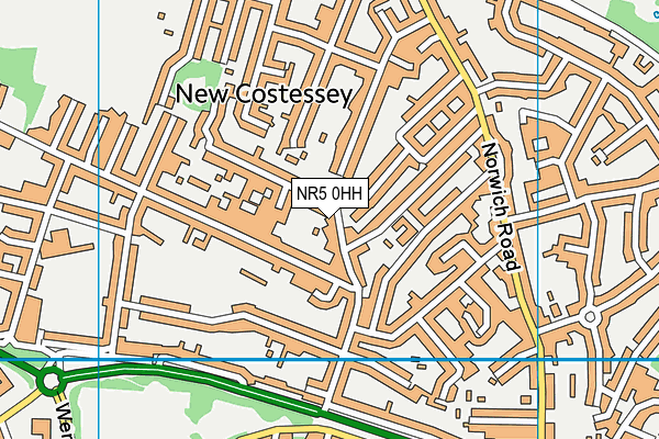 NR5 0HH map - OS VectorMap District (Ordnance Survey)
