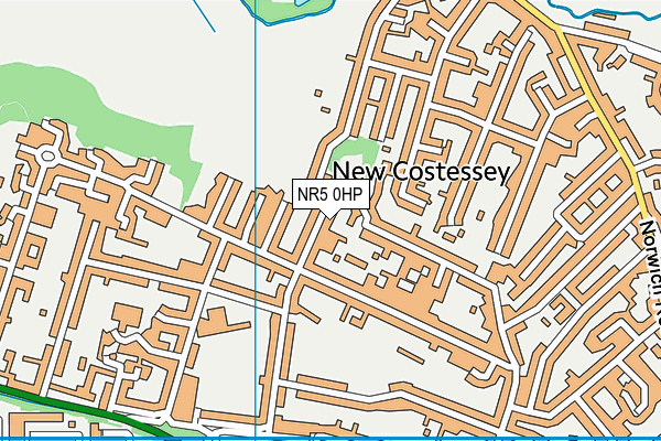 NR5 0HP map - OS VectorMap District (Ordnance Survey)