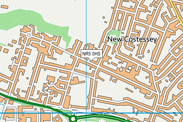 NR5 0HS map - OS VectorMap District (Ordnance Survey)
