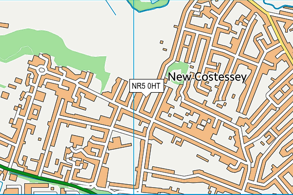 NR5 0HT map - OS VectorMap District (Ordnance Survey)