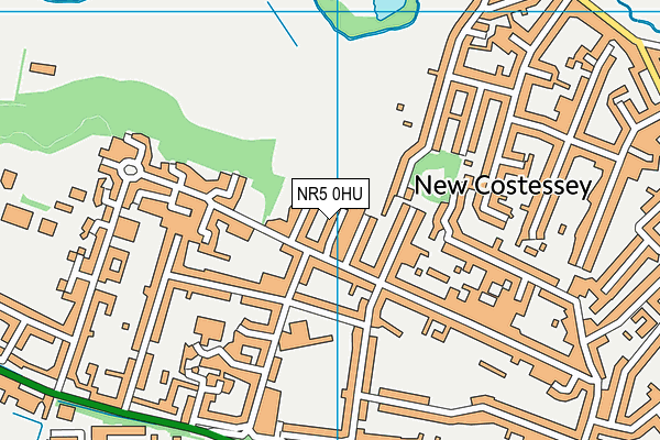 NR5 0HU map - OS VectorMap District (Ordnance Survey)