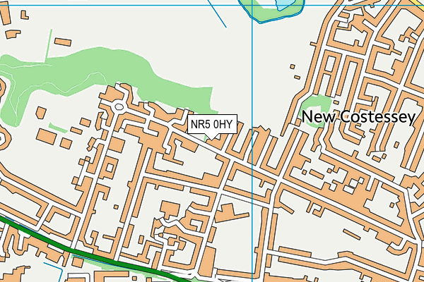 NR5 0HY map - OS VectorMap District (Ordnance Survey)