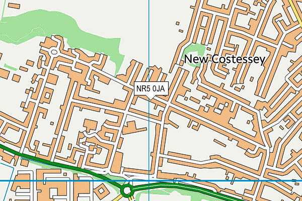 NR5 0JA map - OS VectorMap District (Ordnance Survey)