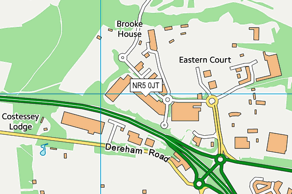 NR5 0JT map - OS VectorMap District (Ordnance Survey)