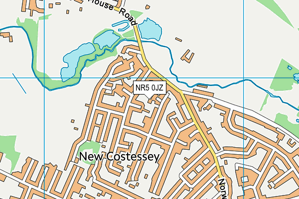 NR5 0JZ map - OS VectorMap District (Ordnance Survey)