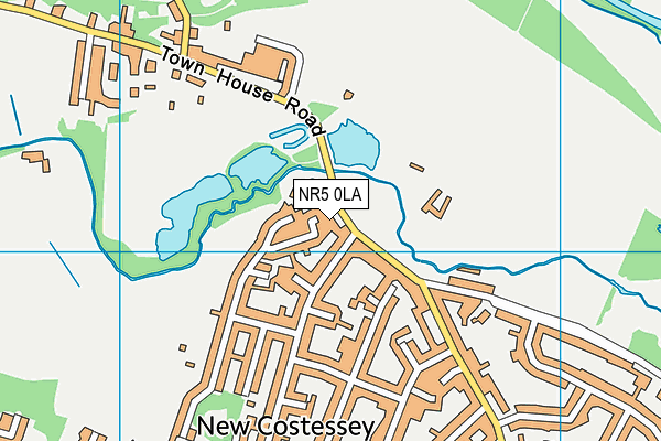 NR5 0LA map - OS VectorMap District (Ordnance Survey)