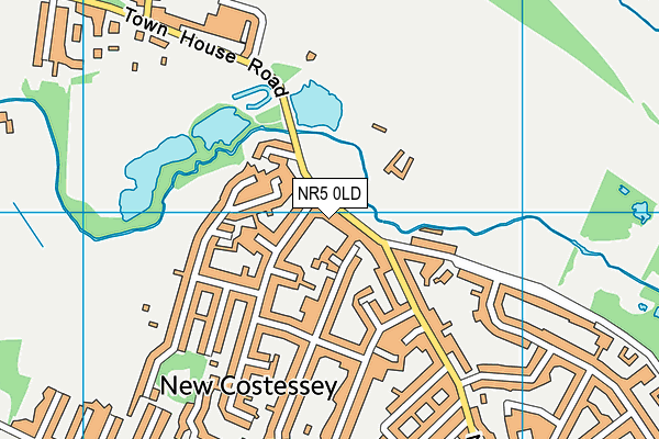 NR5 0LD map - OS VectorMap District (Ordnance Survey)