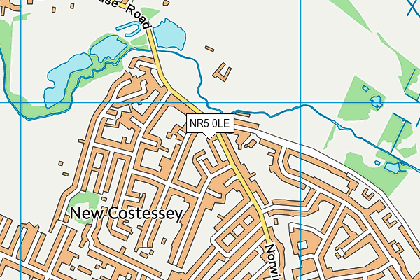 NR5 0LE map - OS VectorMap District (Ordnance Survey)