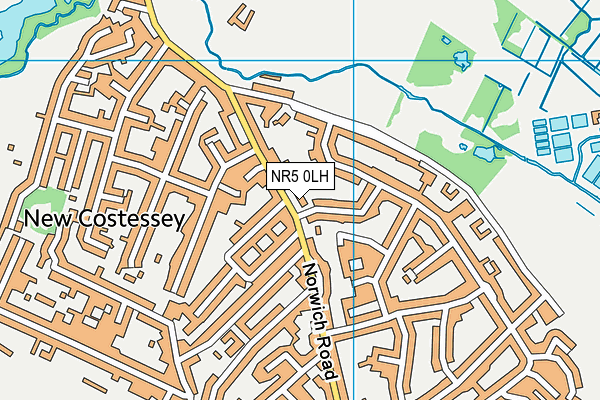 NR5 0LH map - OS VectorMap District (Ordnance Survey)