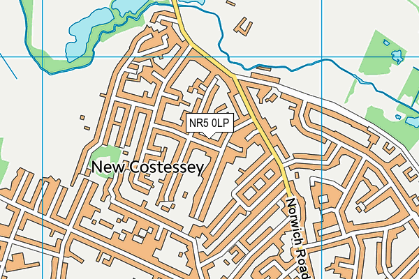 NR5 0LP map - OS VectorMap District (Ordnance Survey)