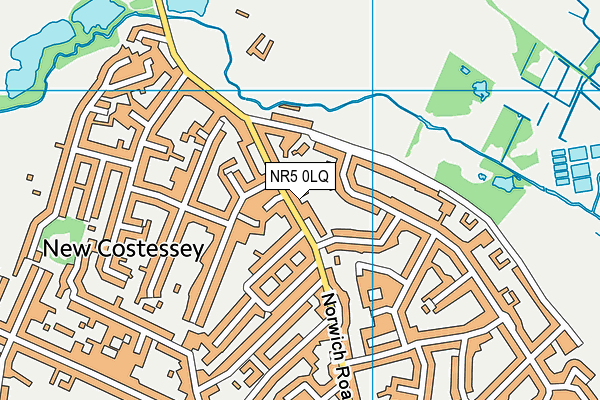 NR5 0LQ map - OS VectorMap District (Ordnance Survey)