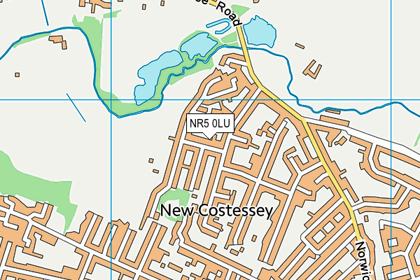 NR5 0LU map - OS VectorMap District (Ordnance Survey)