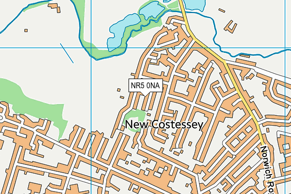 NR5 0NA map - OS VectorMap District (Ordnance Survey)