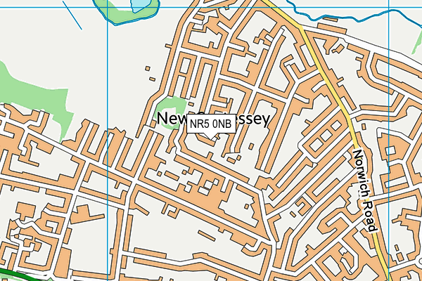 NR5 0NB map - OS VectorMap District (Ordnance Survey)