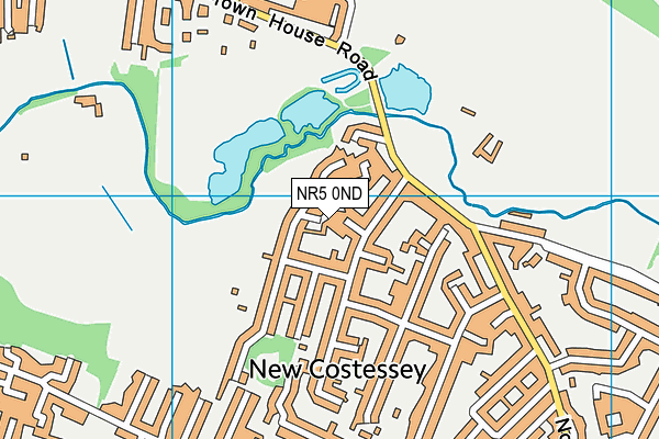 NR5 0ND map - OS VectorMap District (Ordnance Survey)