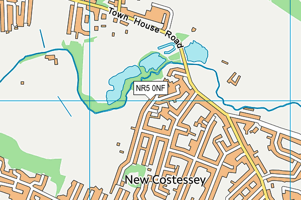 NR5 0NF map - OS VectorMap District (Ordnance Survey)
