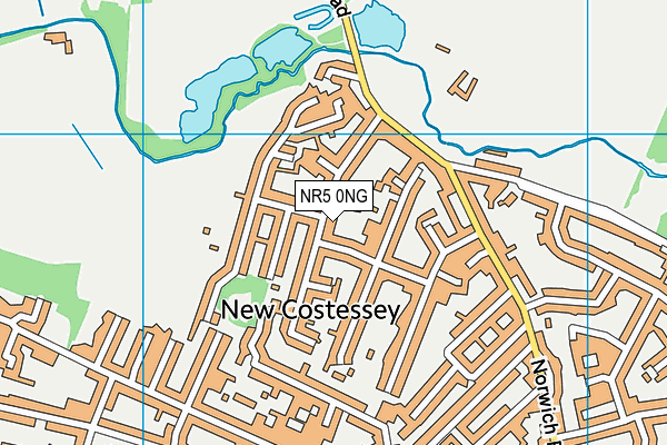 NR5 0NG map - OS VectorMap District (Ordnance Survey)