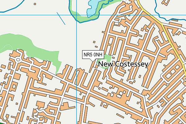 NR5 0NH map - OS VectorMap District (Ordnance Survey)