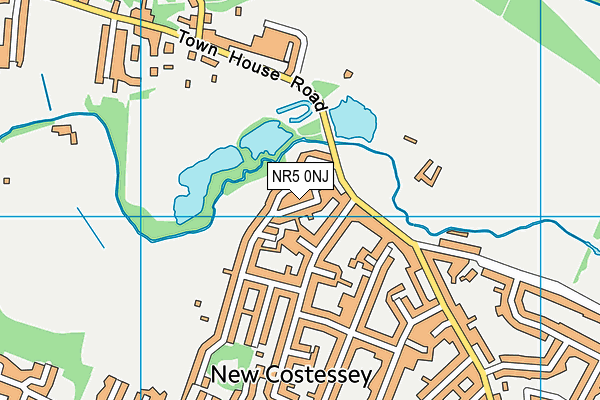 NR5 0NJ map - OS VectorMap District (Ordnance Survey)
