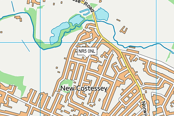 NR5 0NL map - OS VectorMap District (Ordnance Survey)