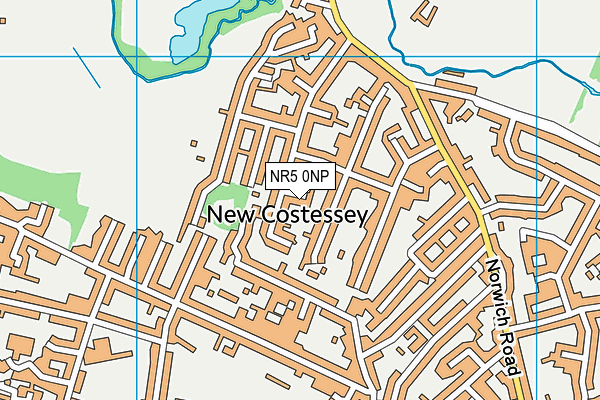 NR5 0NP map - OS VectorMap District (Ordnance Survey)