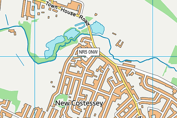 NR5 0NW map - OS VectorMap District (Ordnance Survey)