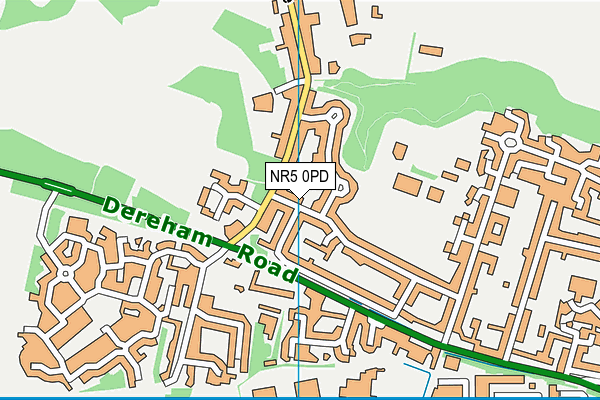 NR5 0PD map - OS VectorMap District (Ordnance Survey)