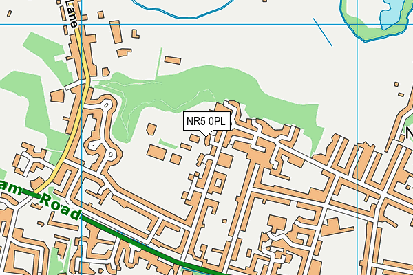 NR5 0PL map - OS VectorMap District (Ordnance Survey)