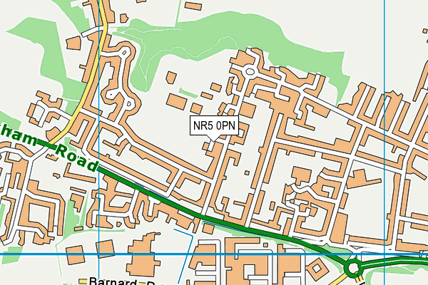 NR5 0PN map - OS VectorMap District (Ordnance Survey)