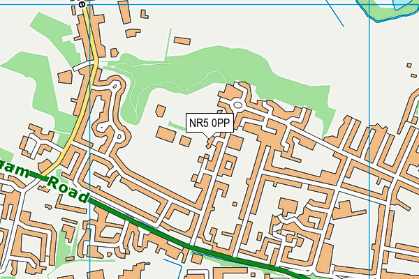 NR5 0PP map - OS VectorMap District (Ordnance Survey)