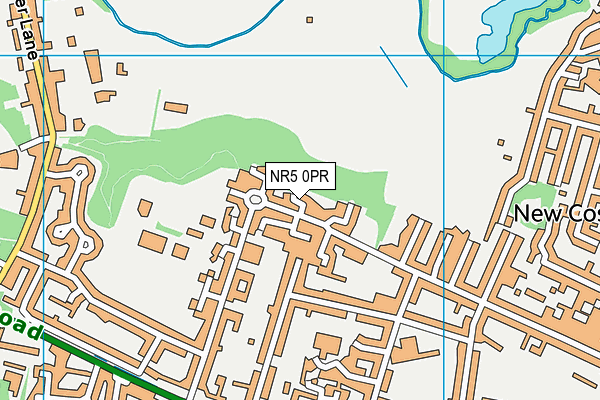 NR5 0PR map - OS VectorMap District (Ordnance Survey)