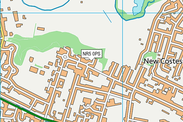 NR5 0PS map - OS VectorMap District (Ordnance Survey)
