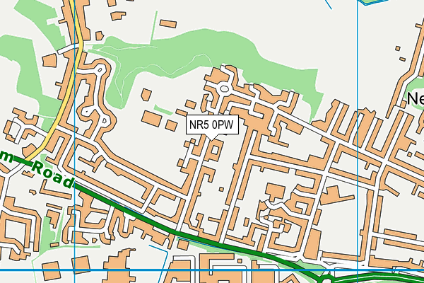 NR5 0PW map - OS VectorMap District (Ordnance Survey)
