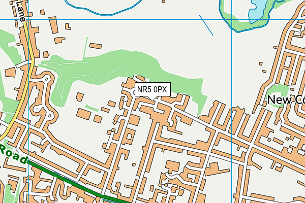 NR5 0PX map - OS VectorMap District (Ordnance Survey)