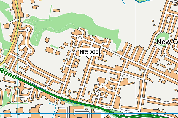 NR5 0QE map - OS VectorMap District (Ordnance Survey)