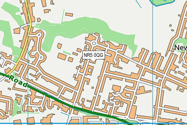 NR5 0QG map - OS VectorMap District (Ordnance Survey)