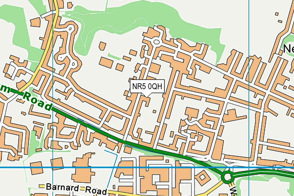 NR5 0QH map - OS VectorMap District (Ordnance Survey)