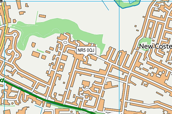 NR5 0QJ map - OS VectorMap District (Ordnance Survey)