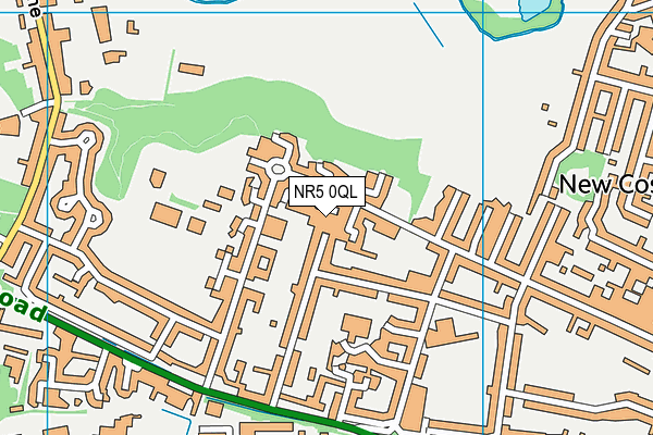 NR5 0QL map - OS VectorMap District (Ordnance Survey)