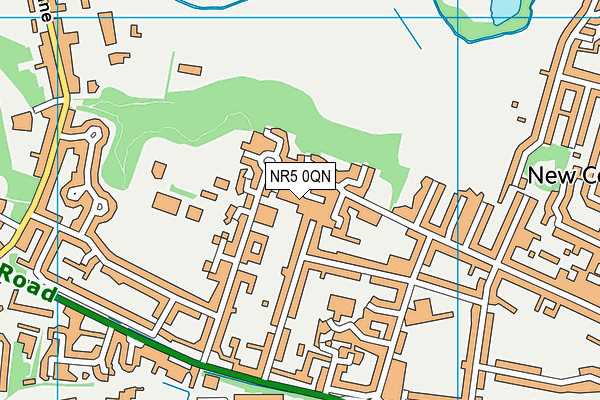 NR5 0QN map - OS VectorMap District (Ordnance Survey)