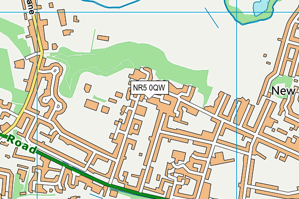 NR5 0QW map - OS VectorMap District (Ordnance Survey)