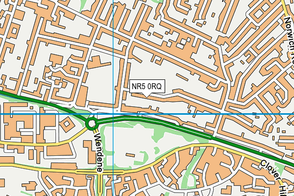 NR5 0RQ map - OS VectorMap District (Ordnance Survey)