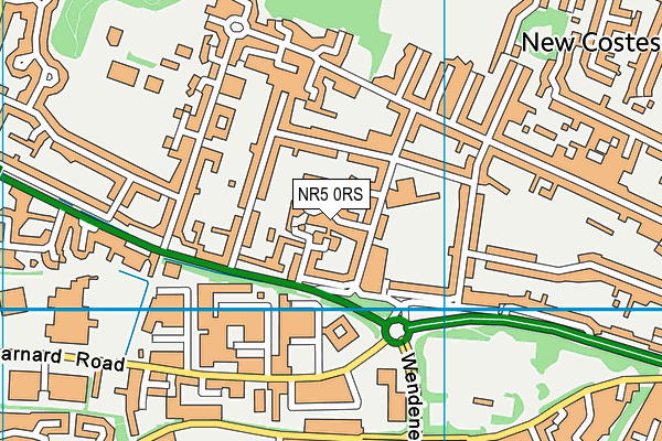 NR5 0RS map - OS VectorMap District (Ordnance Survey)