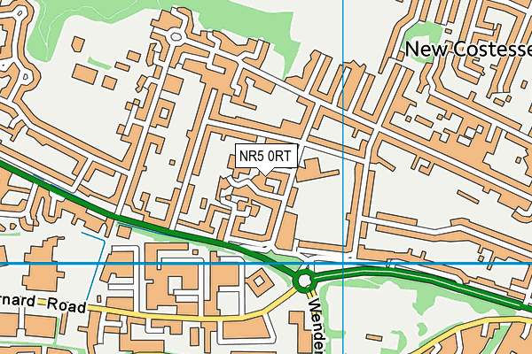 NR5 0RT map - OS VectorMap District (Ordnance Survey)