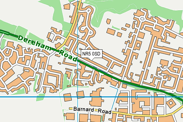 NR5 0SD map - OS VectorMap District (Ordnance Survey)